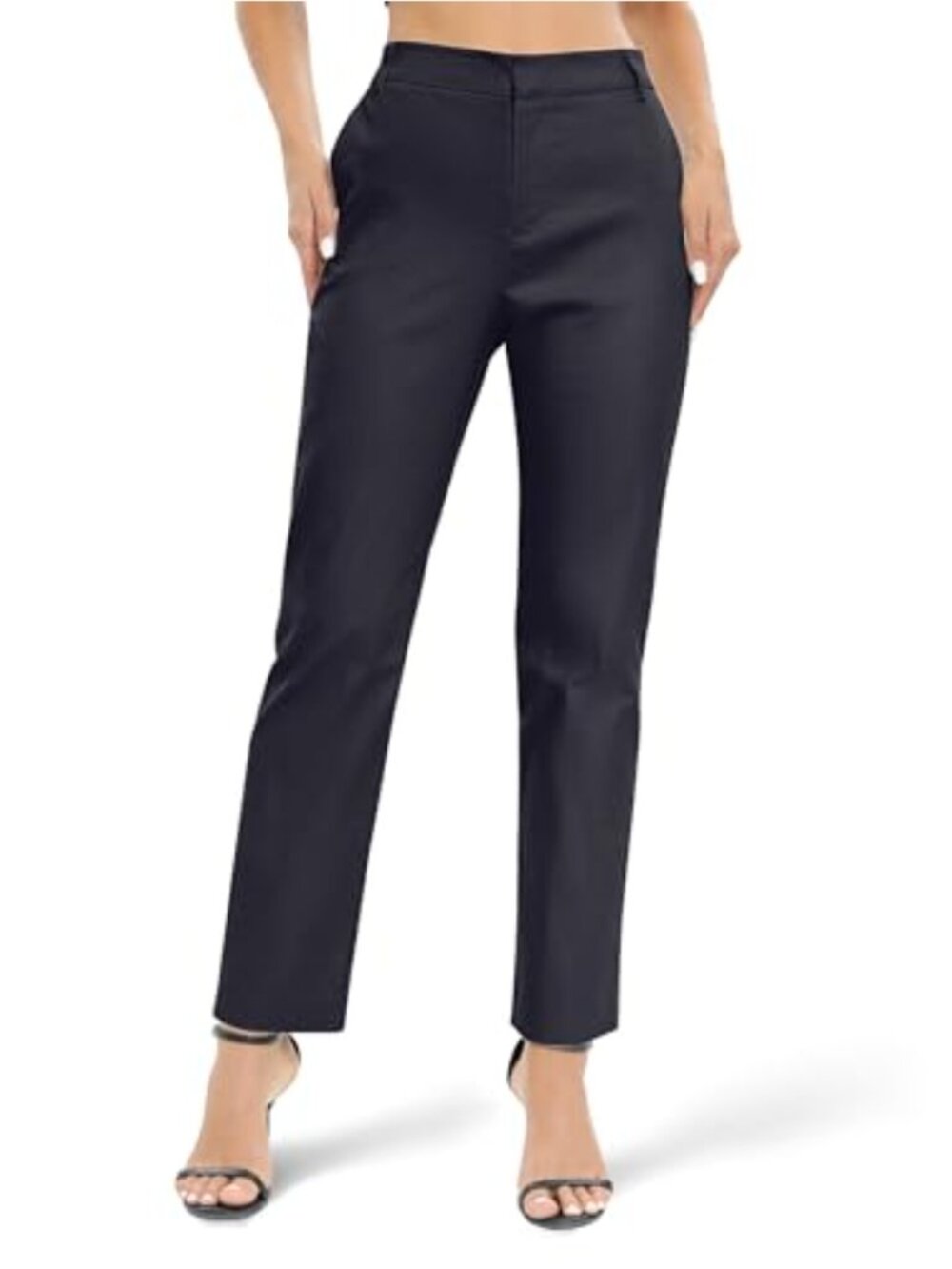 Women's High Waist Work Pants Business Casual Office Trousers with Pockets